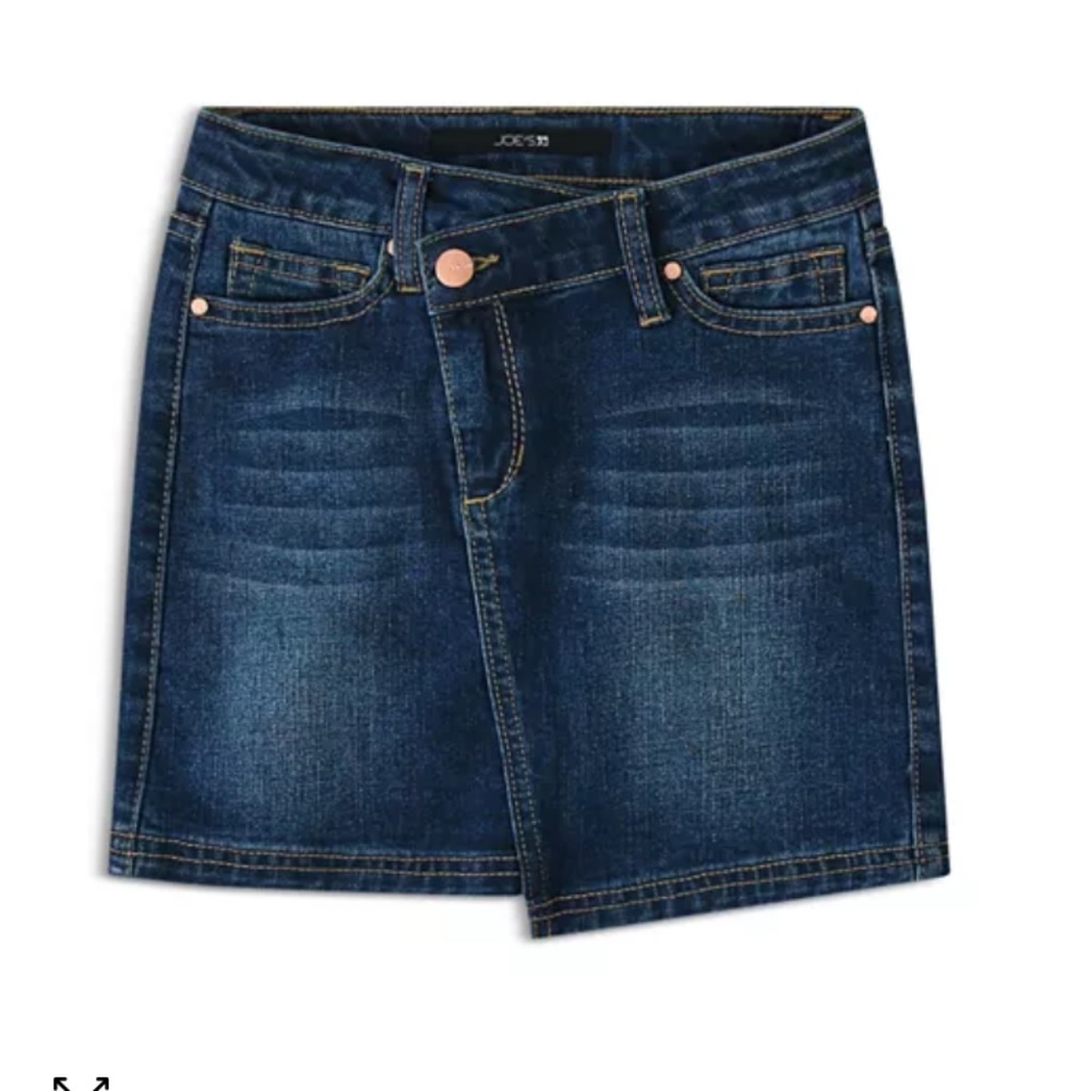 NWT Joe's Jeans teen Girls' The Angle jean Denim mini Skirt blue Sz 14